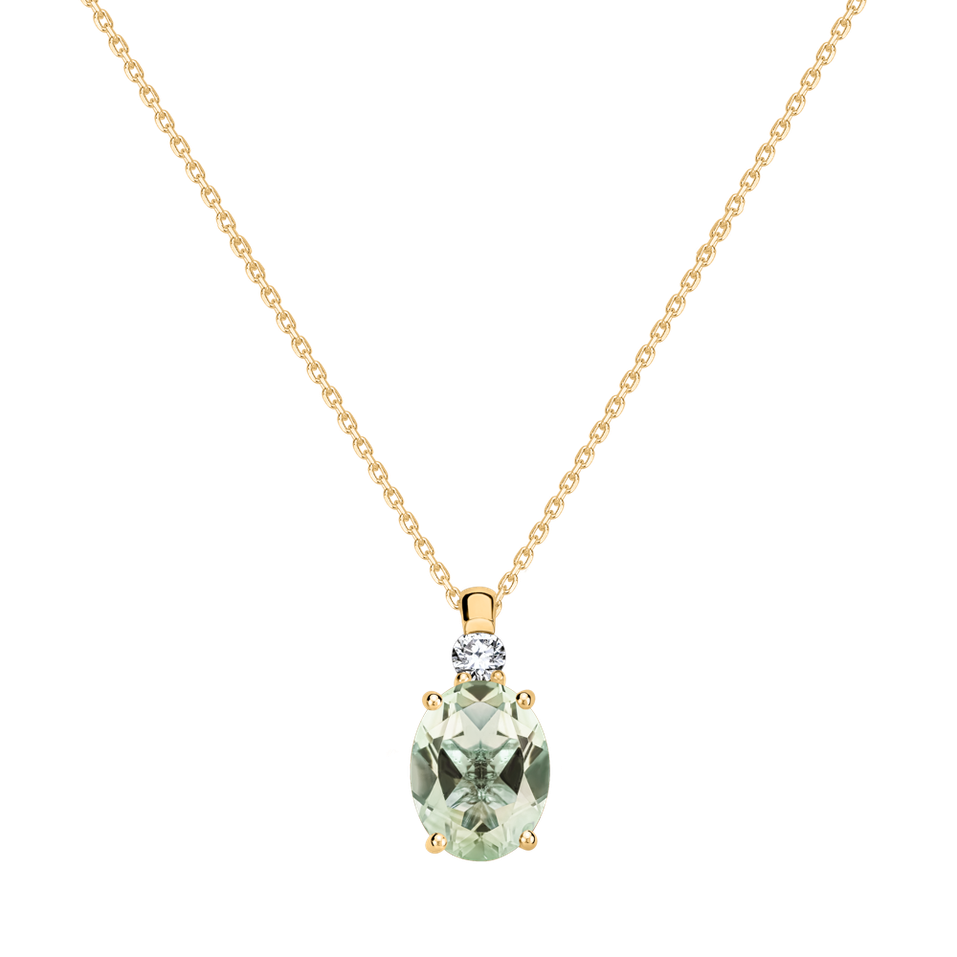 Diamond necklace with Amethyst Asuan