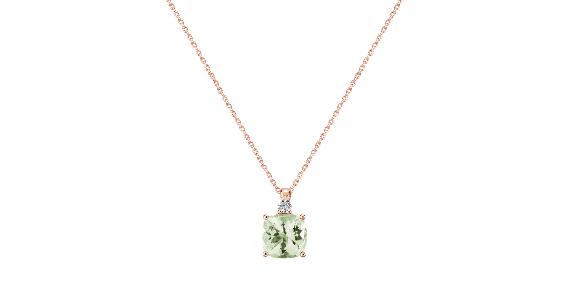 Diamond necklace with Amethyst The Countess