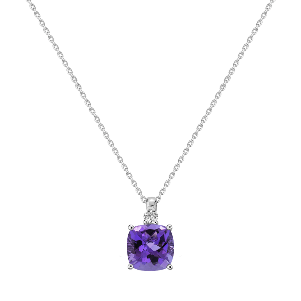 Diamond necklace with Amethyst The Countess