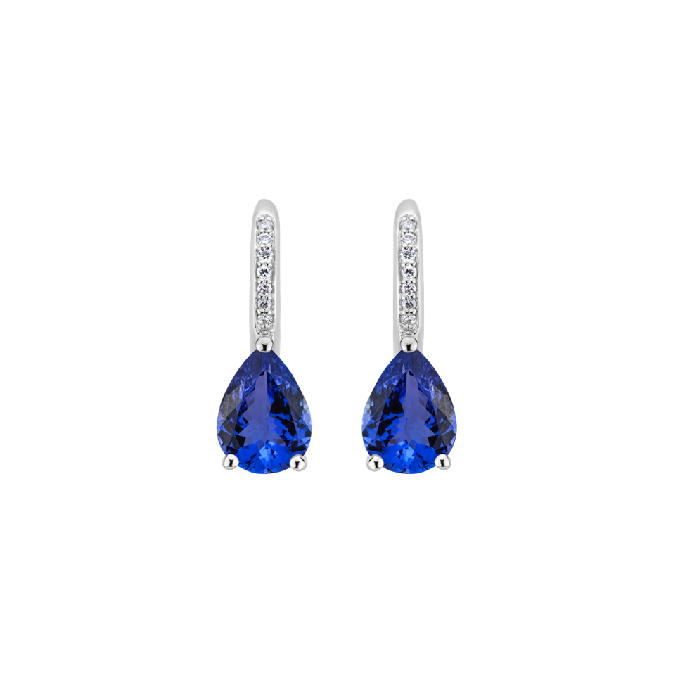Diamond earrings with Tanzanite Lauriene