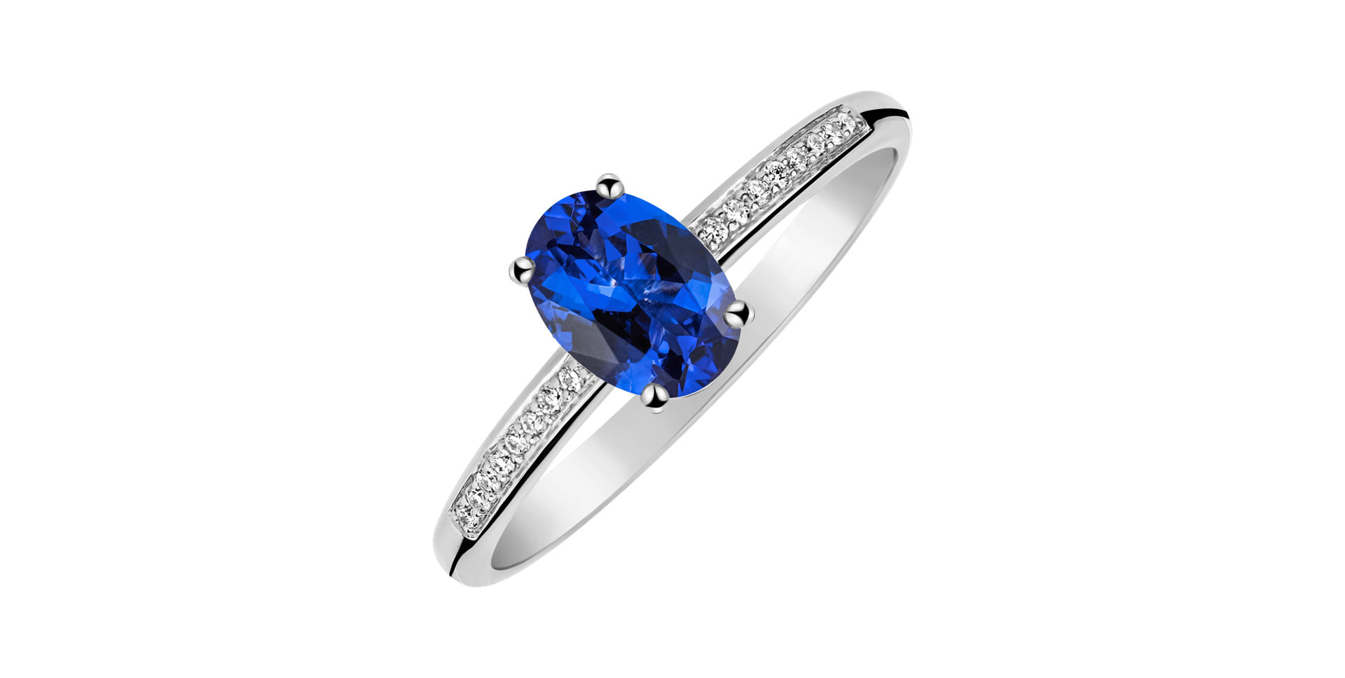 Diamond ring with Tanzanite Lauriene