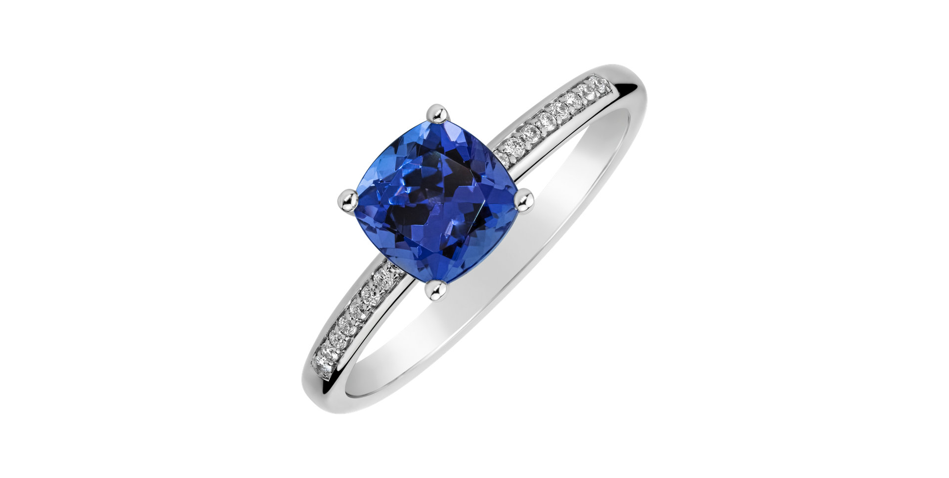 Diamond ring with Tanzanite Melody Symphony