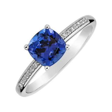 Diamond ring with Tanzanite Melody Symphony