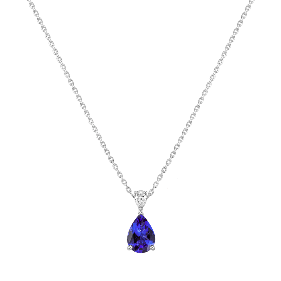 Diamond necklace with Tanzanite Whispers of Light