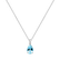 Diamond necklace with Topaz Teardrop2