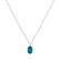 Diamond necklace with Topaz Lauriene2