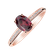 Diamond ring with Rhodolite Lauriene2