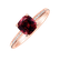 Diamond ring with Rhodolite Melody Symphony2