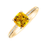 Diamond ring with Citrine Melody Symphony2