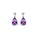 Diamond earrings with Amethyst Whispers of Light2