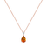 Diamond necklace with Citrine Whispers of Light2