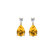 Diamond earrings with Citrine Whispers of Light2