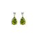 Diamond earrings with Peridot Whispers of Light2