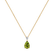 Diamond necklace with Peridote Whispers of Light2