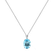 Diamond necklace with Topaz Annelise2
