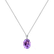 Diamond necklace with Amethyst Annelise2