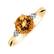 Diamond ring with Citrine Majestic Oasis2