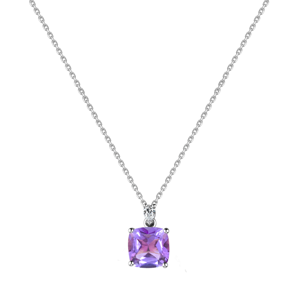 Diamond necklace with Amethyst Mirabel