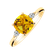 Diamond ring with Citrine Mirabel2