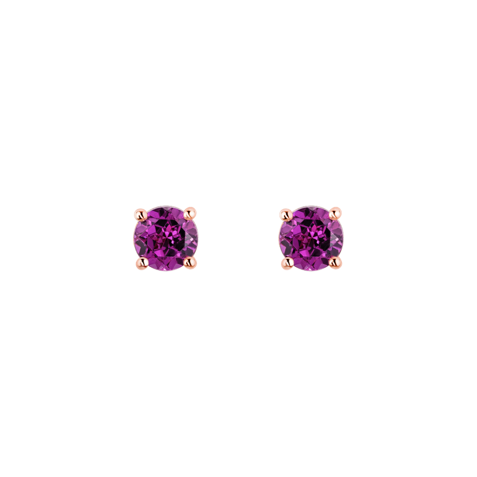 Earrings with Rhodolite Virginia Sparkle
