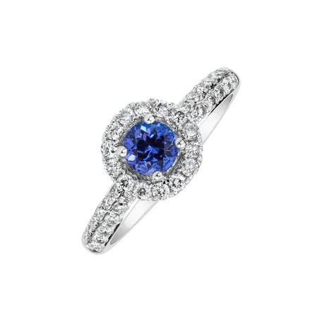Diamond ring with Tanzanite Vairen