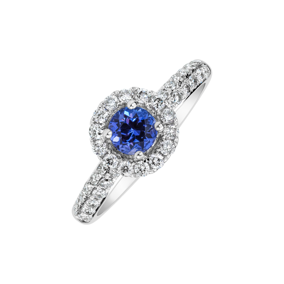 Diamond ring with Tanzanite Vairen