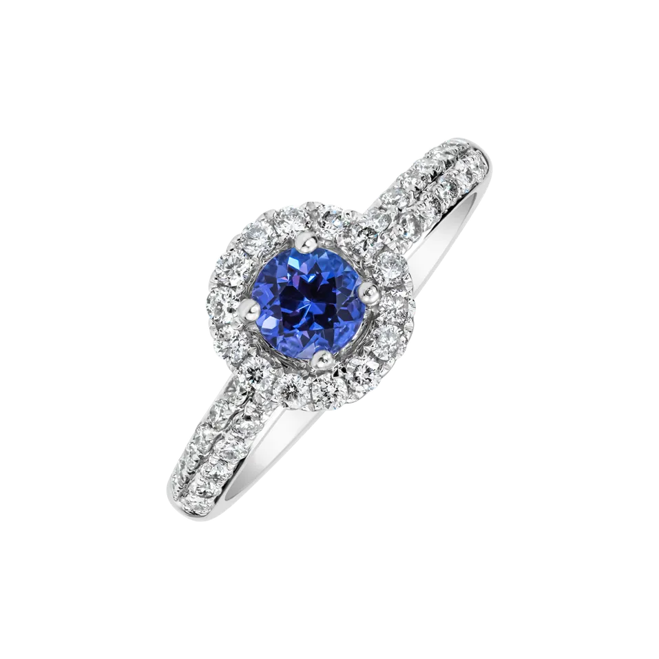 Diamond ring with Tanzanite Vairen