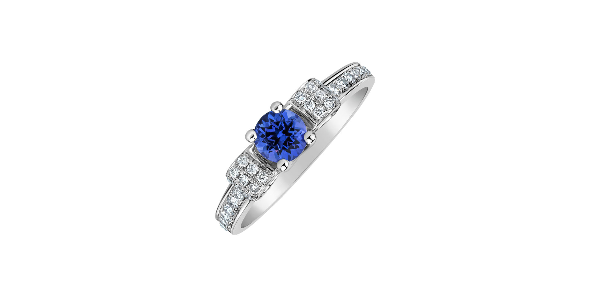 Diamond ring with Tanzanite Velviana