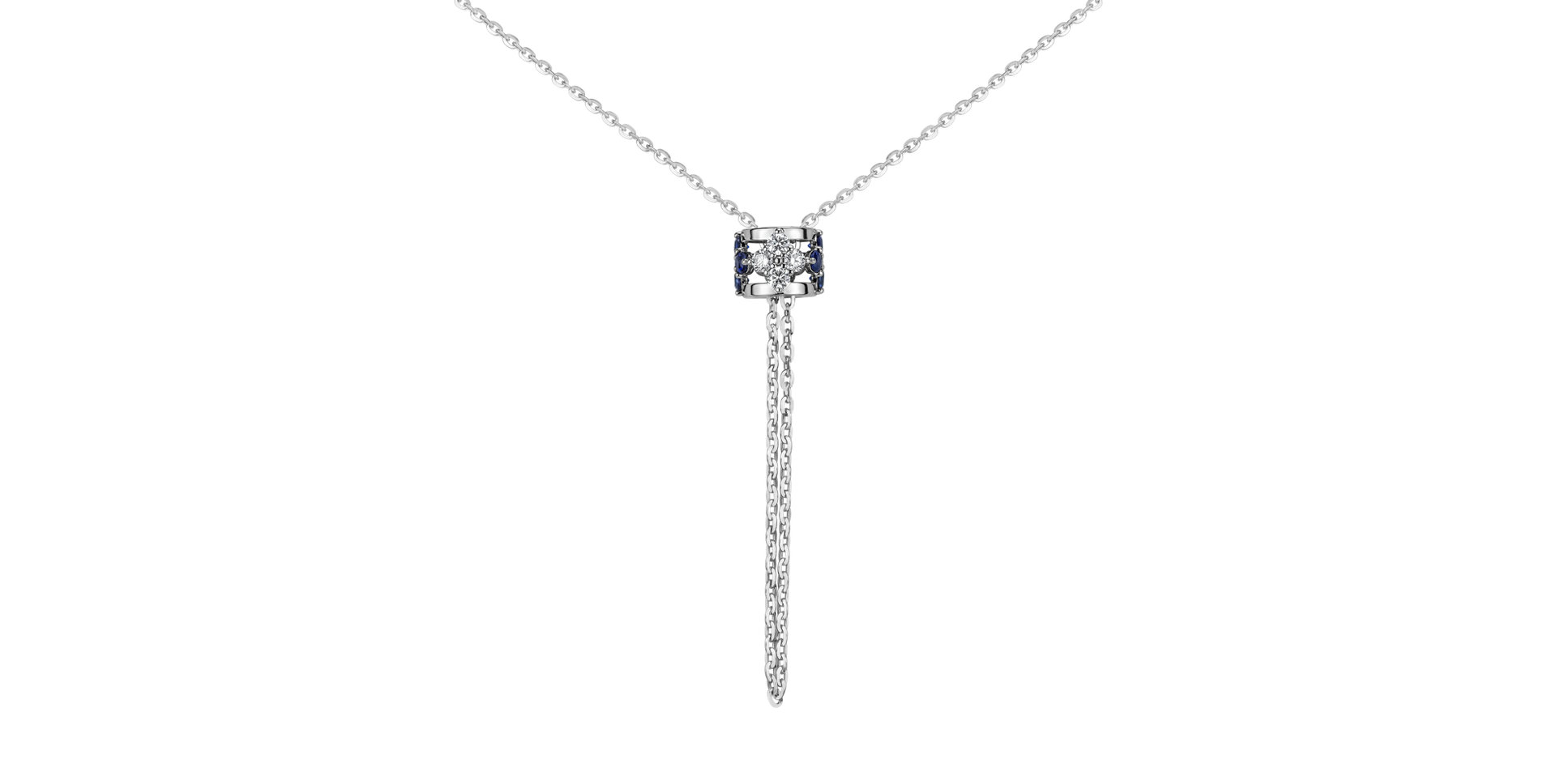 Diamond necklace with Sapphires Amea