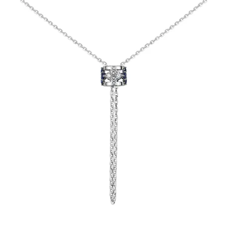 Diamond necklace with Sapphires Amea