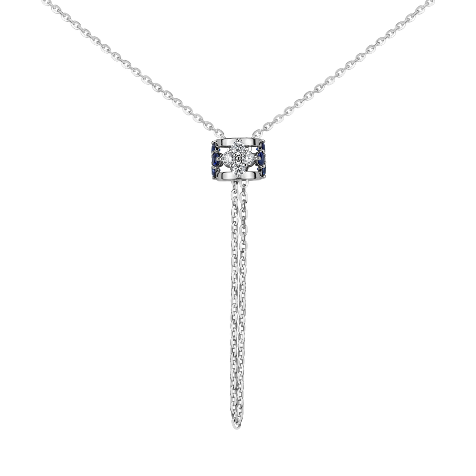 Diamond necklace with Sapphires Amea