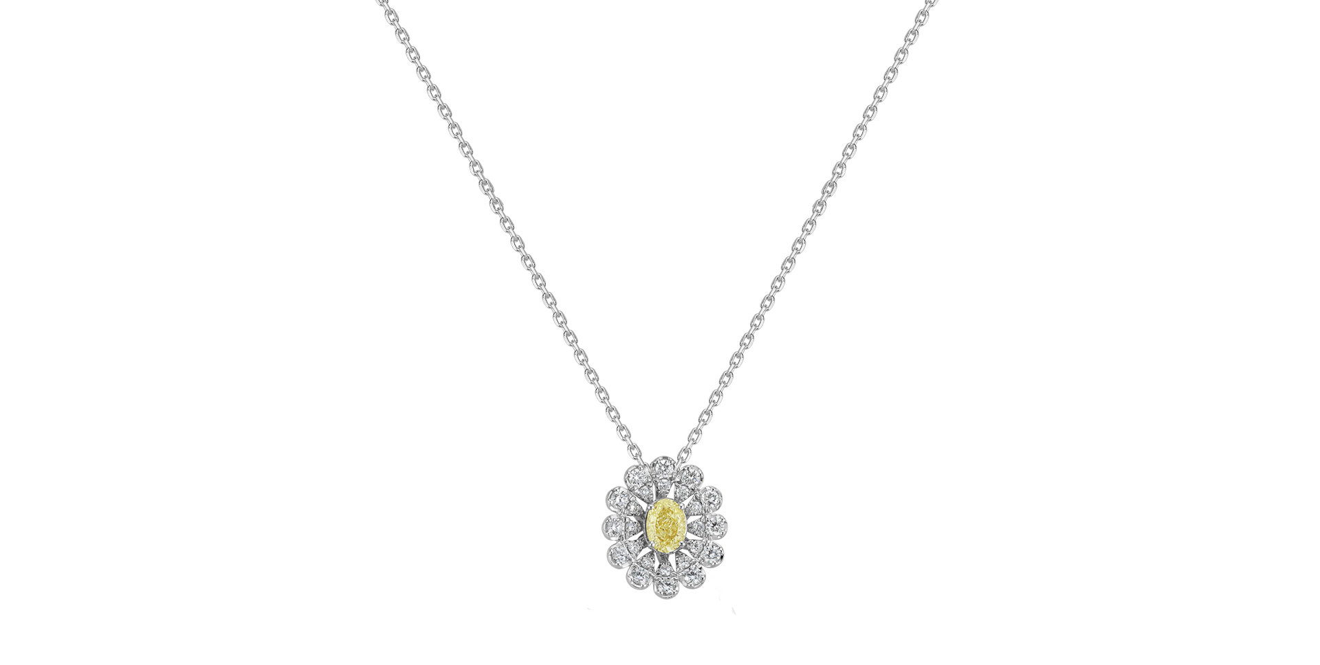Diamond necklace Starlight Bloom