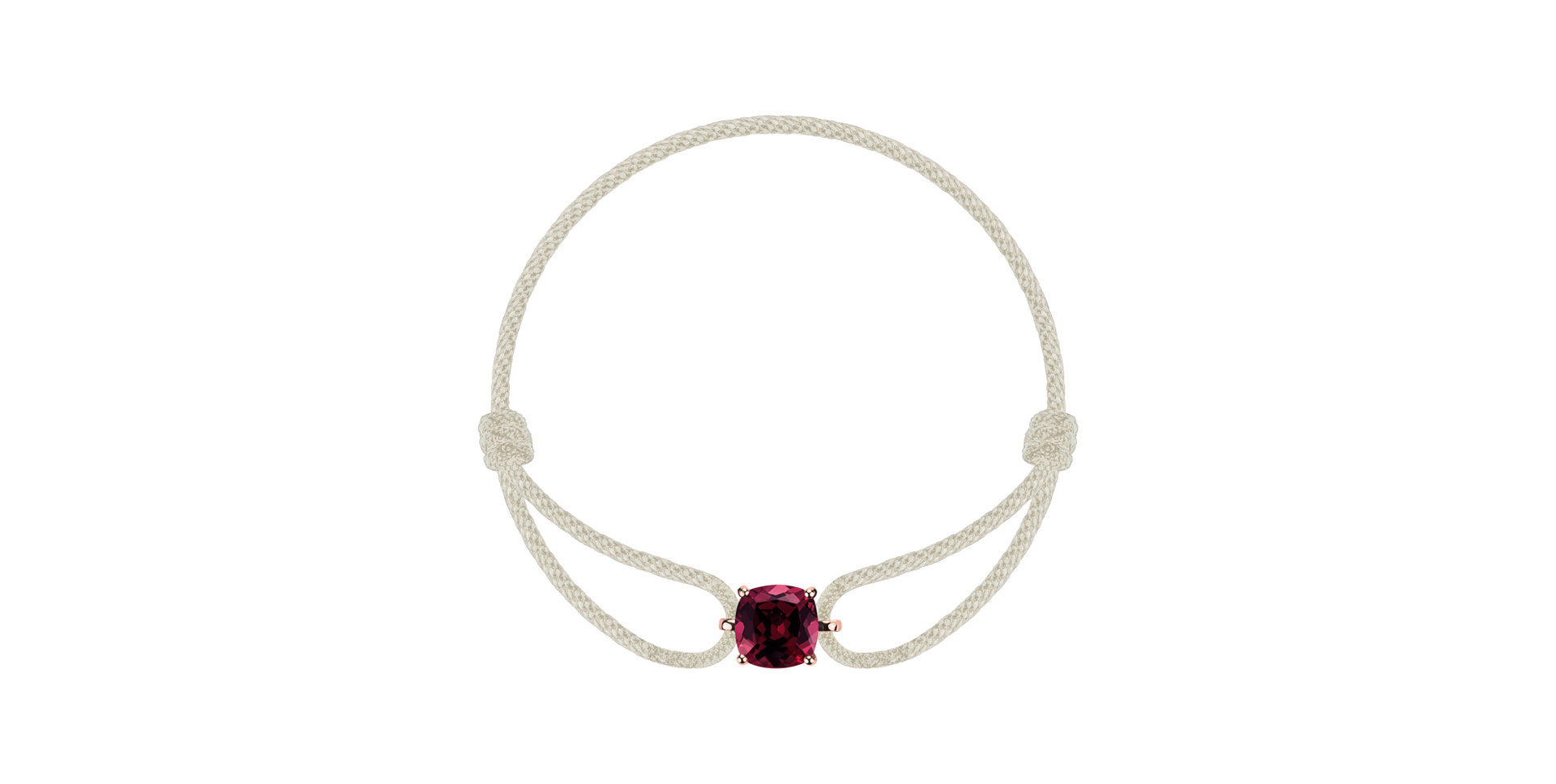 Bracelet with Rhodolite Faith