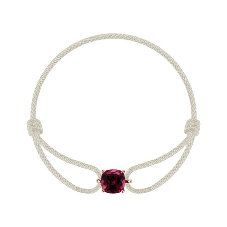 Bracelet with Rhodolite Faith