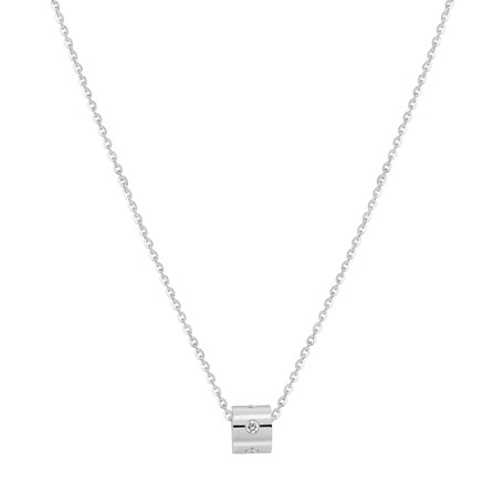 Diamond necklace Glittering Line