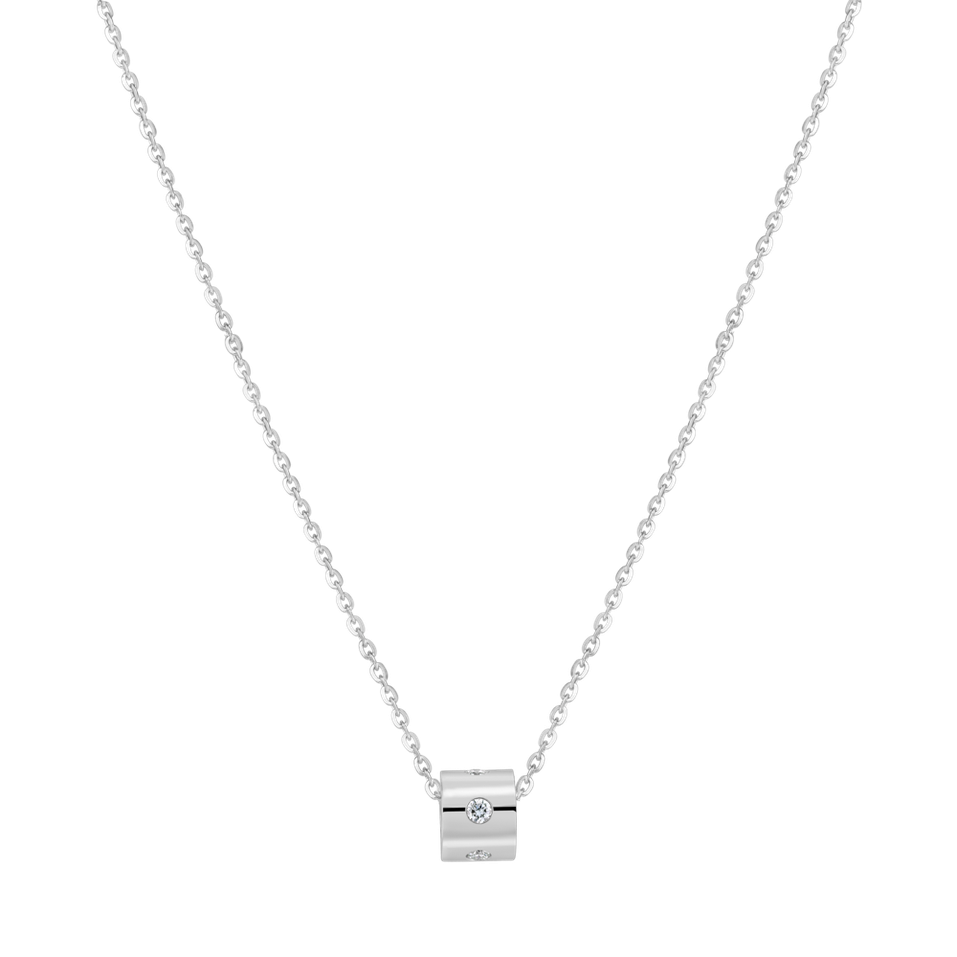 Diamond necklace Glittering Line