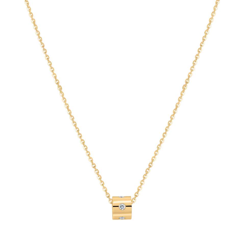 Diamond necklace Glittering Line