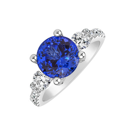 Diamond ring with Tanzanite Godfrey