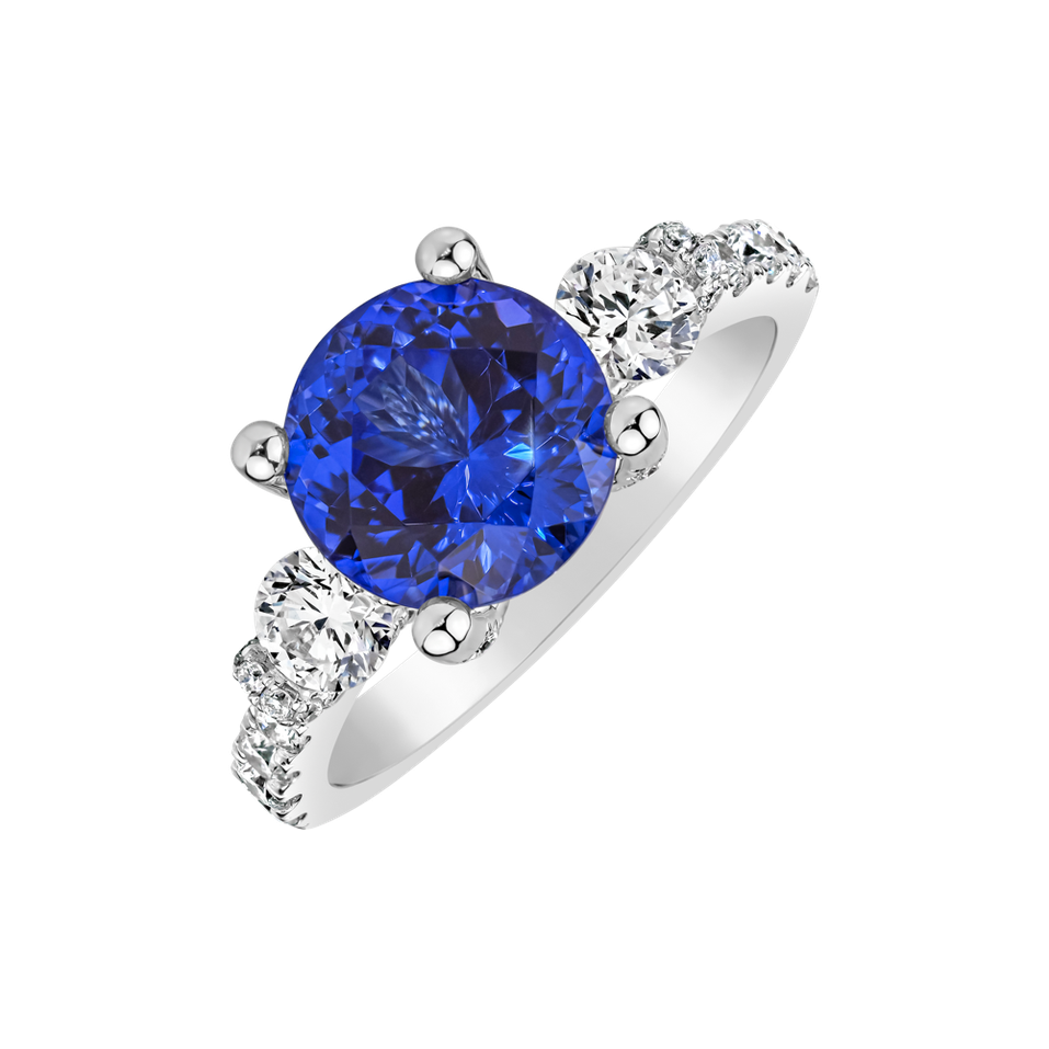 Diamond ring with Tanzanite Godfrey