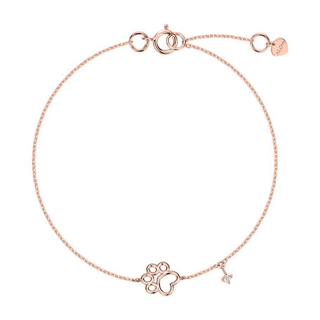 Diamond bracelet Lovely Paw