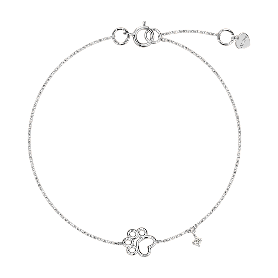 Diamond bracelet Lovely Paw