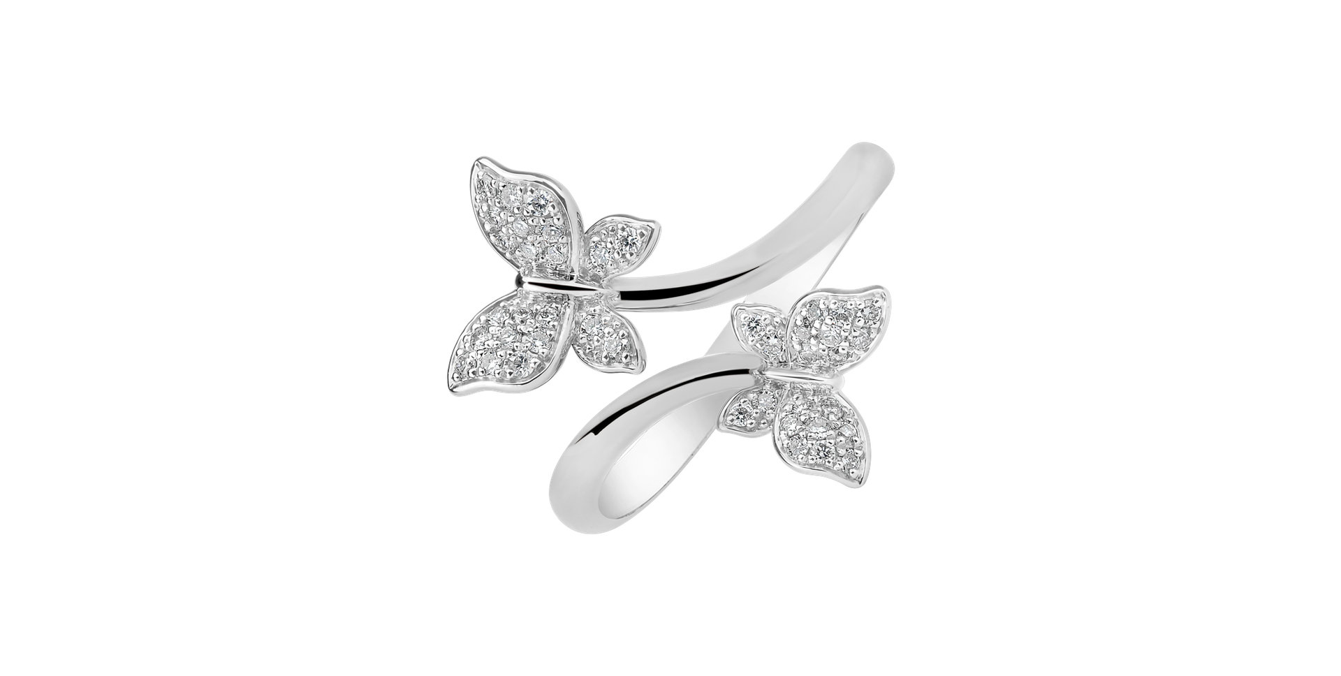 Diamond ring Dancing Wings