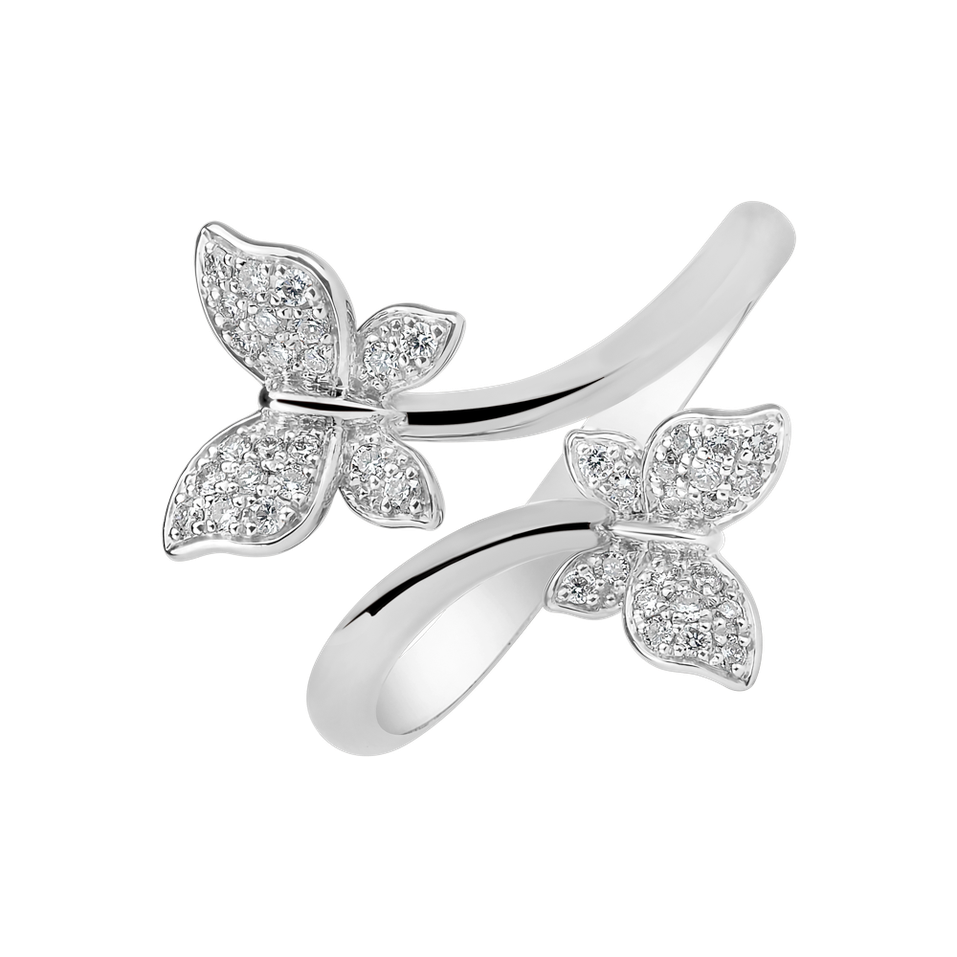 Diamond ring Dancing Wings