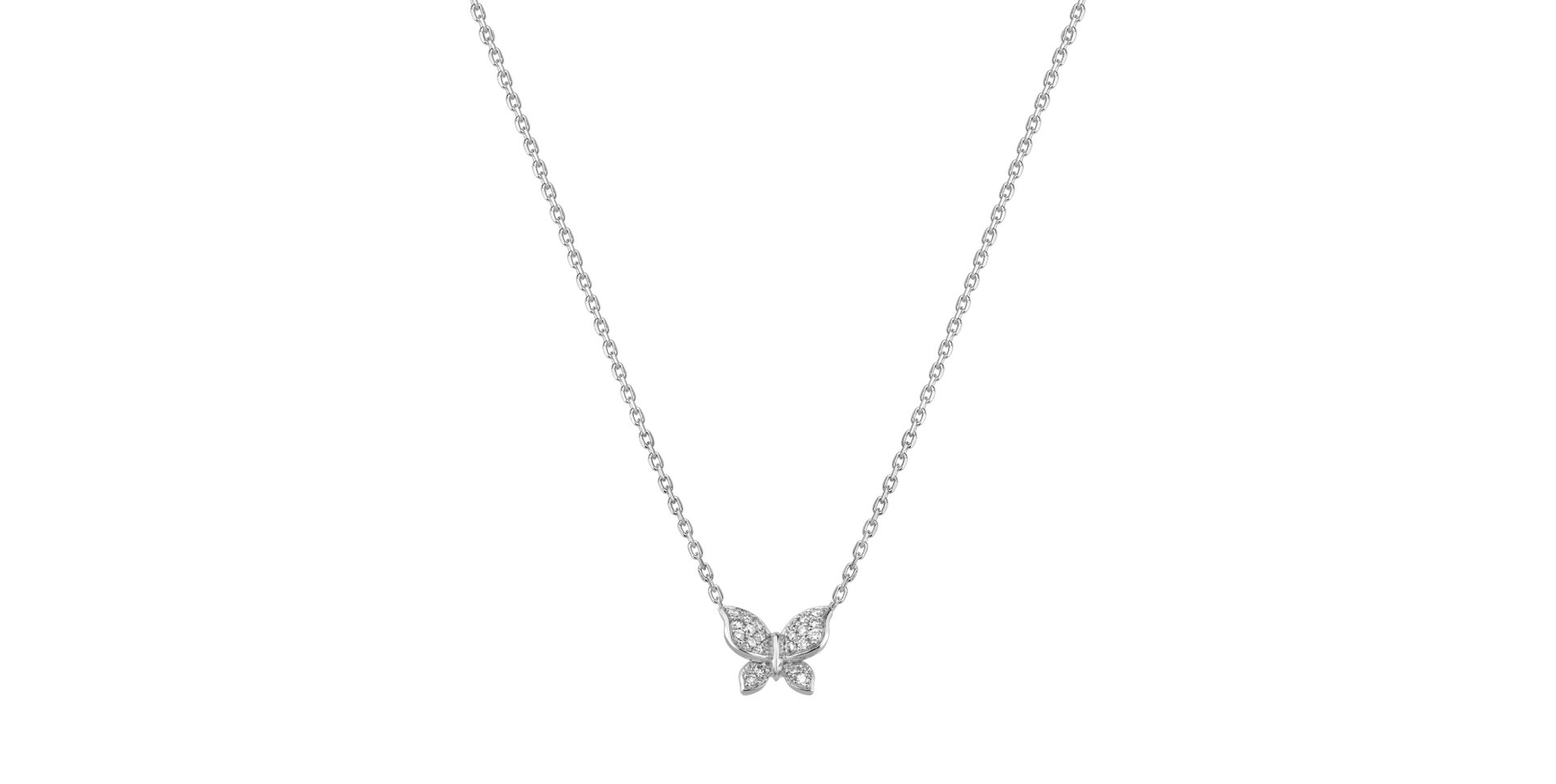 Diamond necklace Butterfly Touch