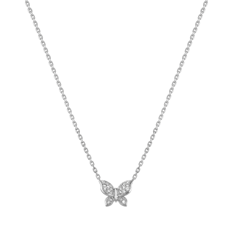 Diamond necklace Butterfly Touch