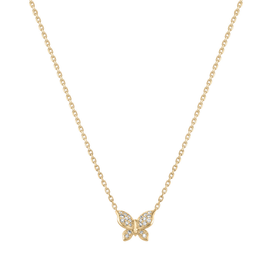 Diamond necklace Butterfly Touch