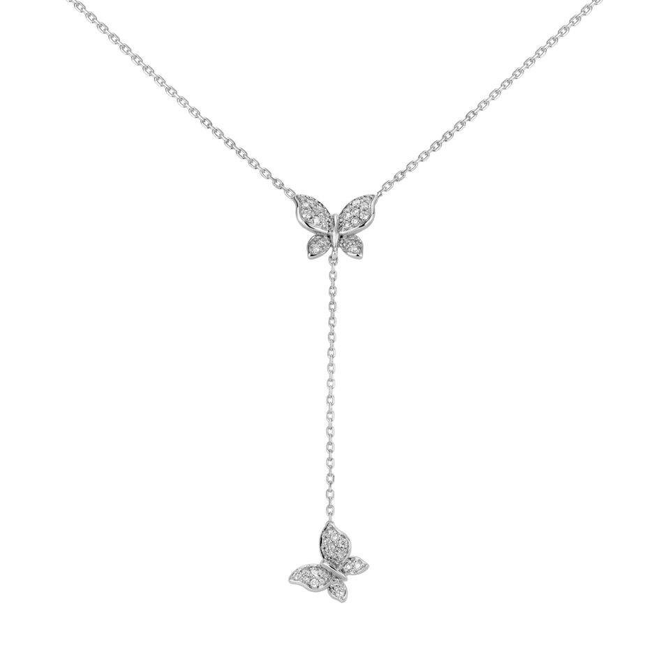 Diamond necklace Butterfly Soul