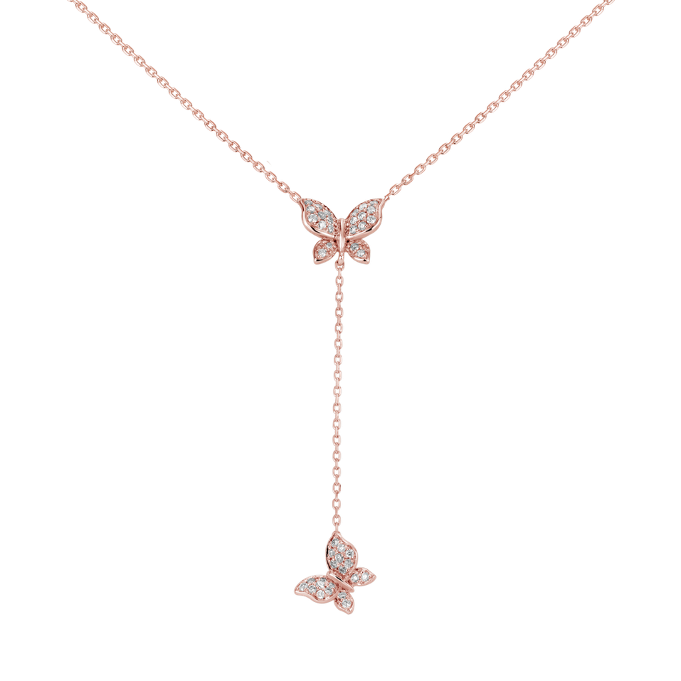 Diamond necklace Butterfly Soul
