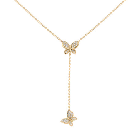 Diamond necklace Butterfly Soul