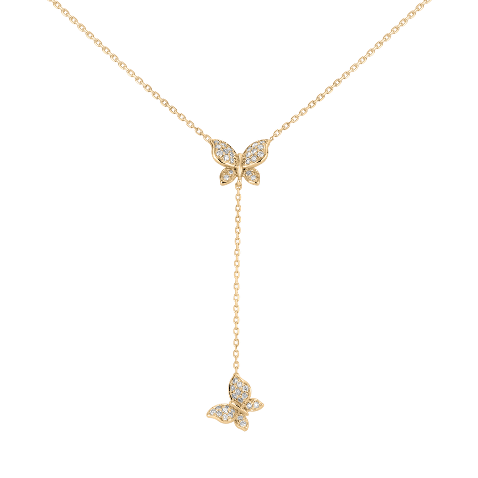 Diamond necklace Butterfly Soul